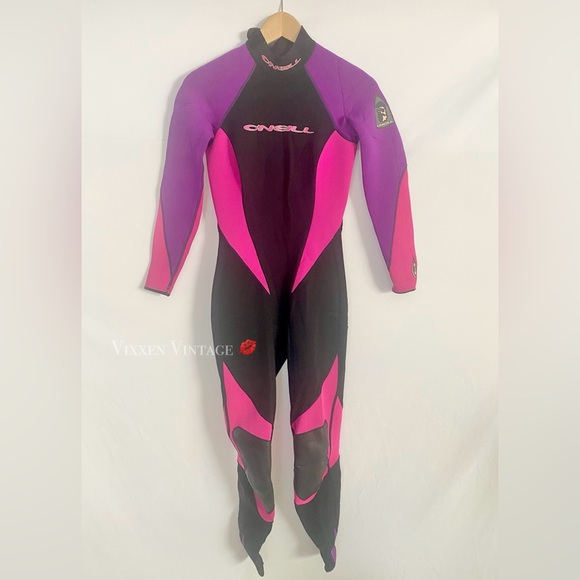 70’s 80’s Neoprene O'neill Dark Blue Men's Full Wetsuit Farmer John Jacket by O'Neill main image 0